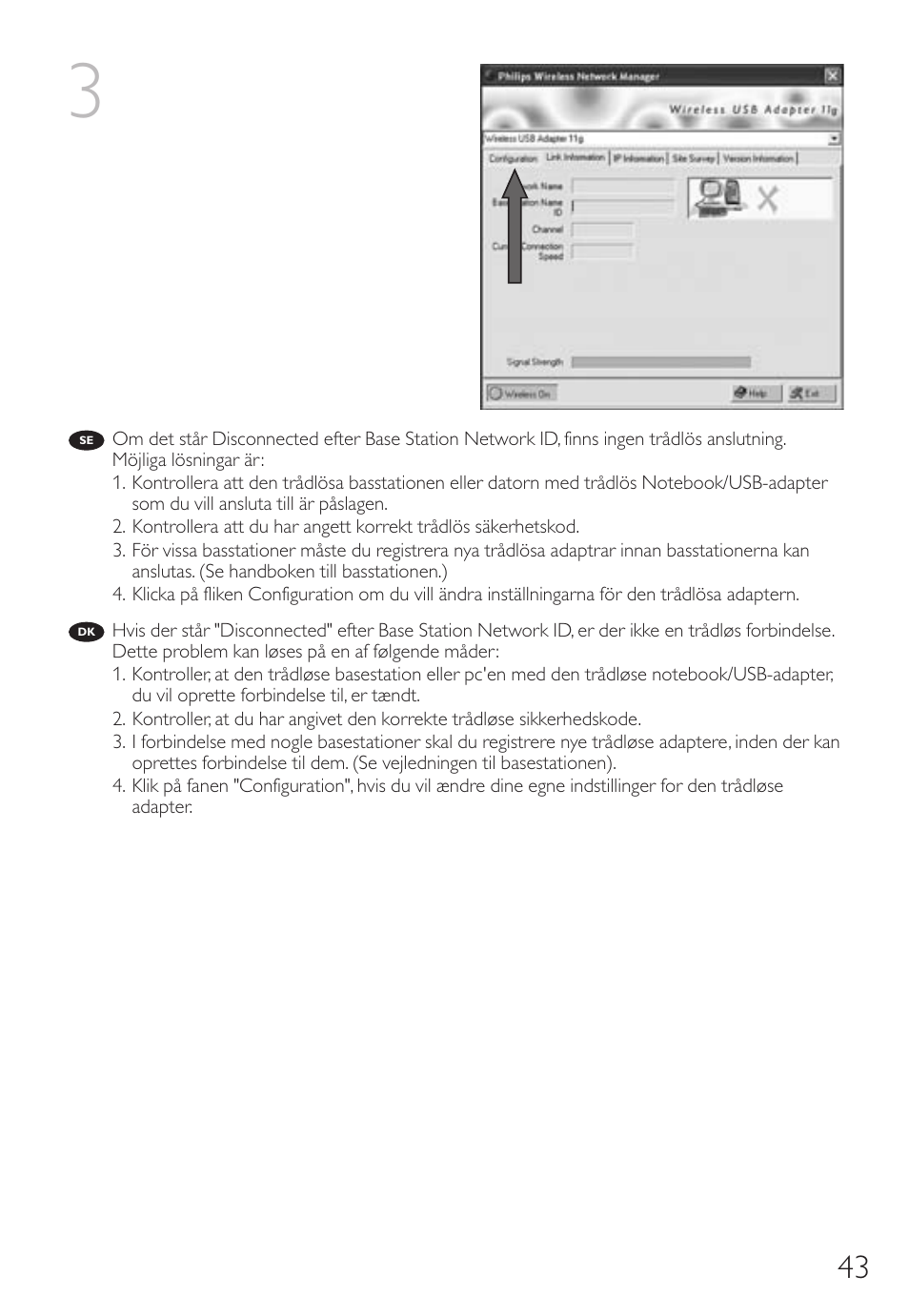 Philips Wireless Notebook Adapter User Manual | Page 43 / 60
