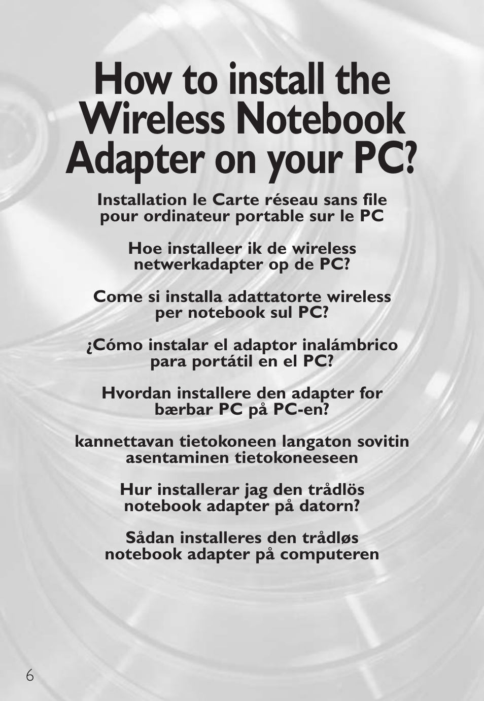 Philips Wireless Notebook Adapter User Manual | Page 6 / 60