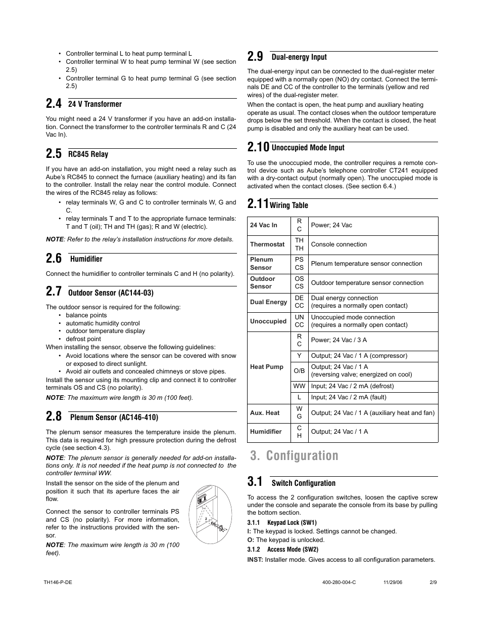 Configuration 3.1 | Aube Technologies TH146-P-DE User Manual | Page 2 / 9