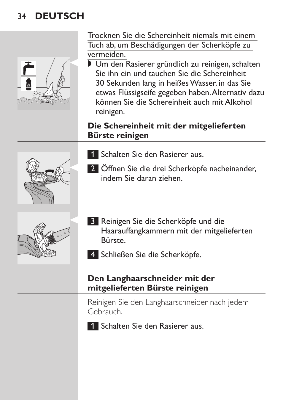 Philips Afeitadora eléctrica User Manual | Page 32 / 144