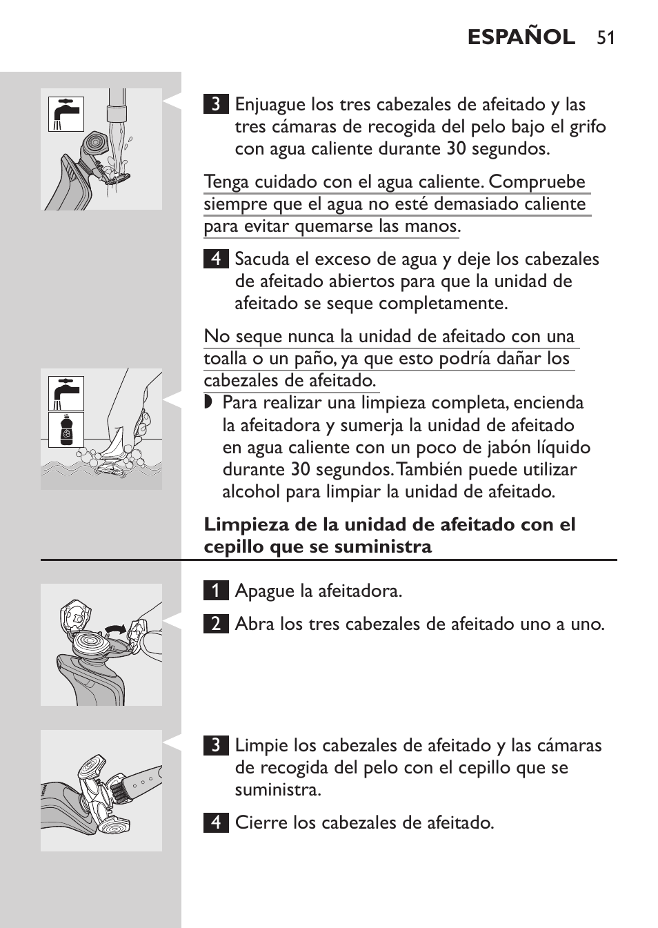 Philips Afeitadora eléctrica User Manual | Page 49 / 144