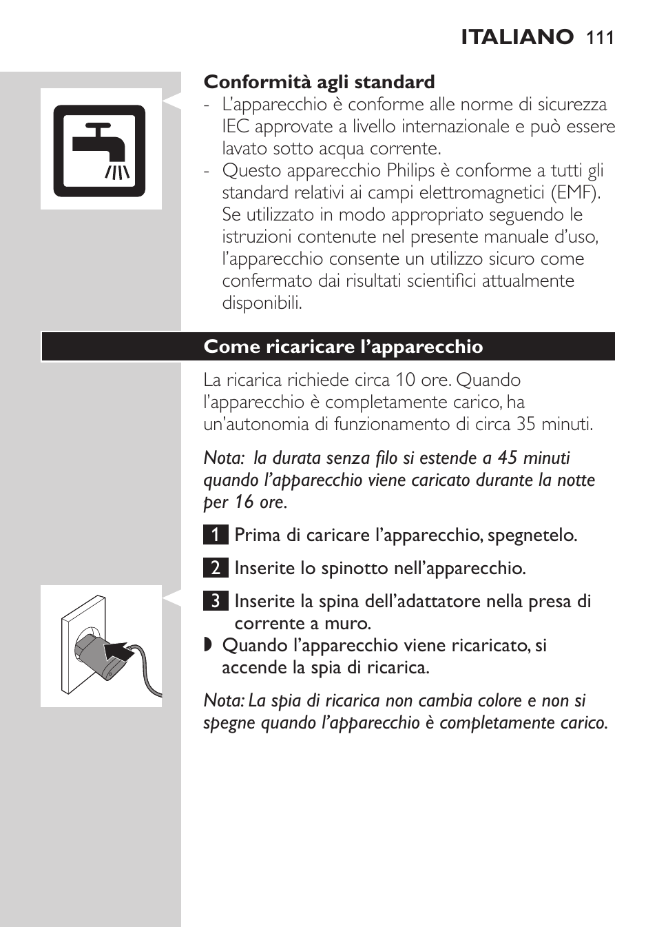 Philips MULTIGROOM Series 3000 Set de cara de arreglo personal resistente al agua User Manual | Page 111 / 174