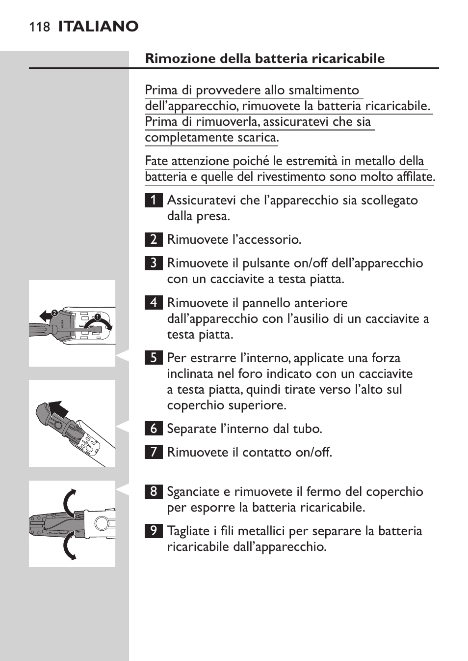 Philips MULTIGROOM Series 3000 Set de cara de arreglo personal resistente al agua User Manual | Page 118 / 174