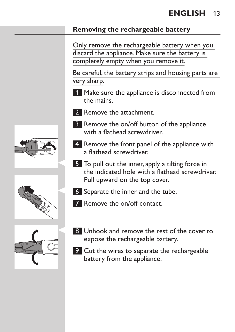 Philips MULTIGROOM Series 3000 Set de cara de arreglo personal resistente al agua User Manual | Page 13 / 174