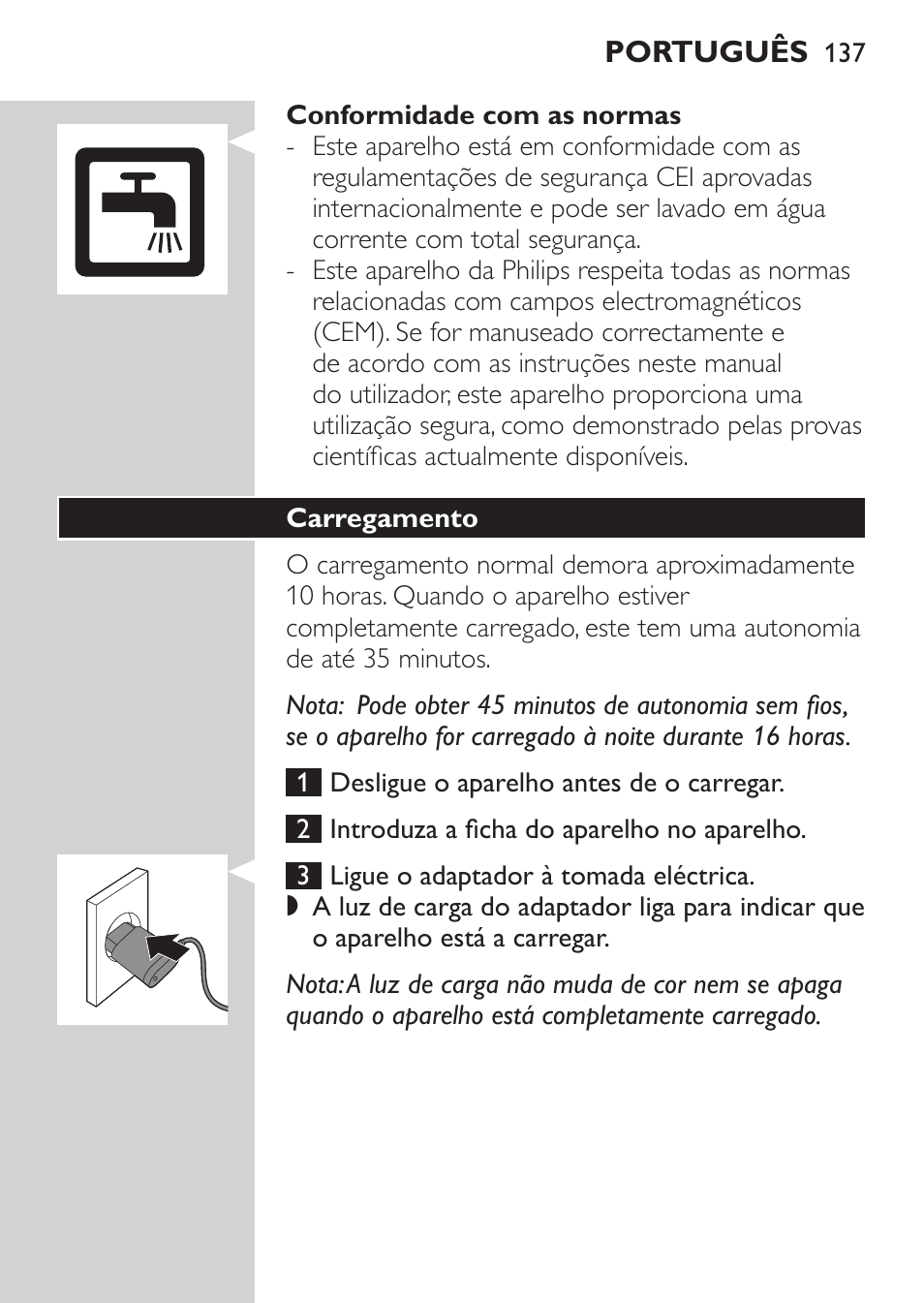 Philips MULTIGROOM Series 3000 Set de cara de arreglo personal resistente al agua User Manual | Page 137 / 174