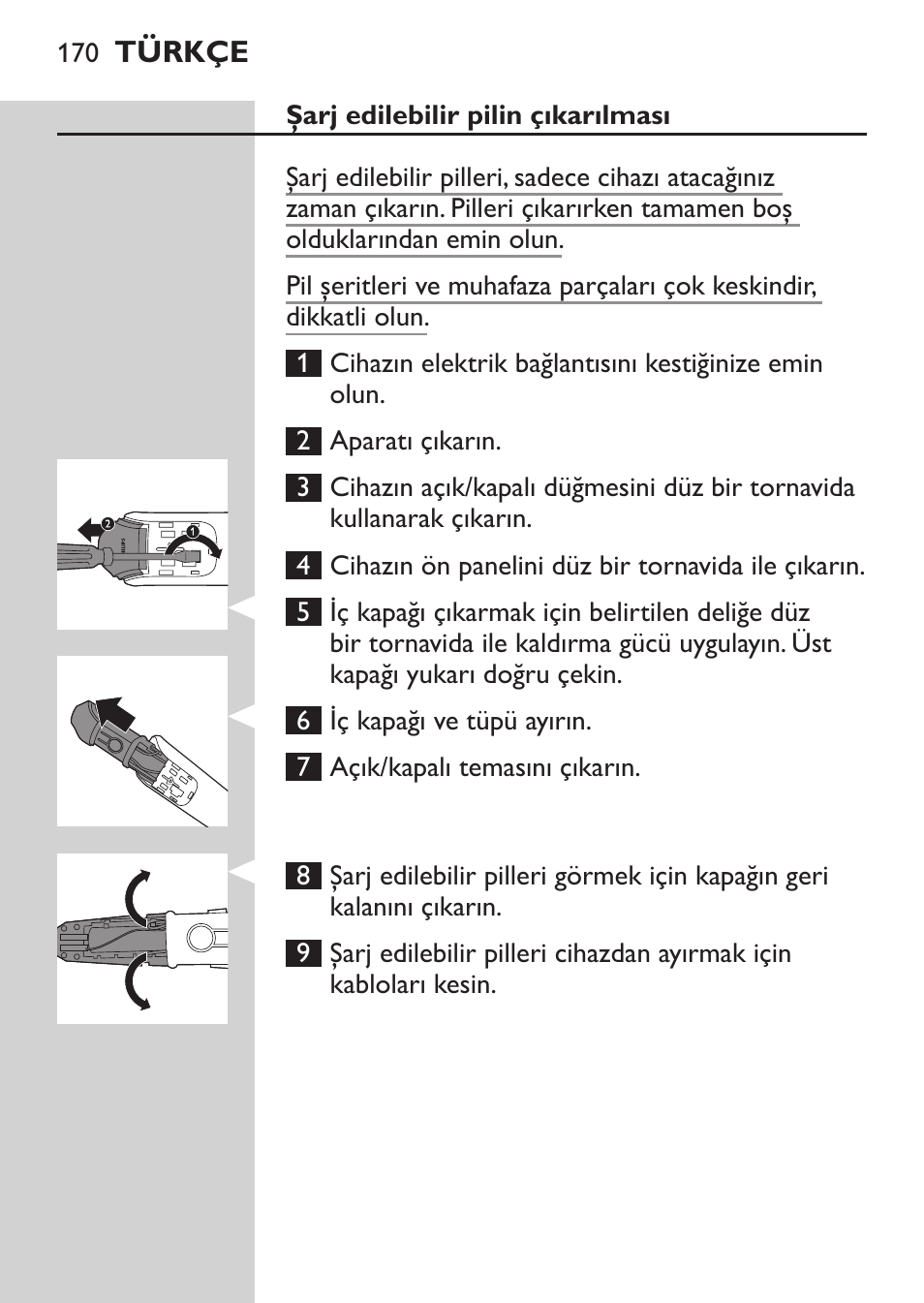 Philips MULTIGROOM Series 3000 Set de cara de arreglo personal resistente al agua User Manual | Page 170 / 174