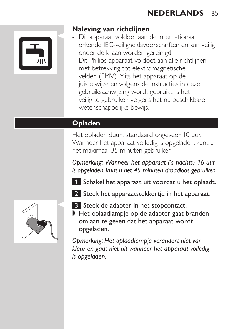 Philips MULTIGROOM Series 3000 Set de cara de arreglo personal resistente al agua User Manual | Page 85 / 174