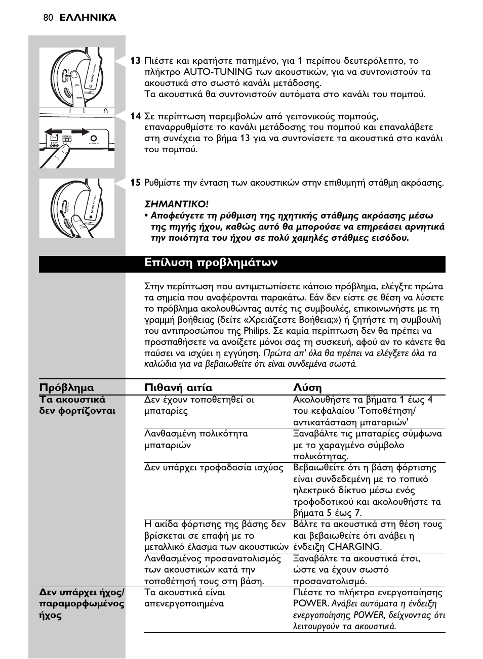 Philips Auricular Hi-Fi inalámbrico User Manual | Page 80 / 150