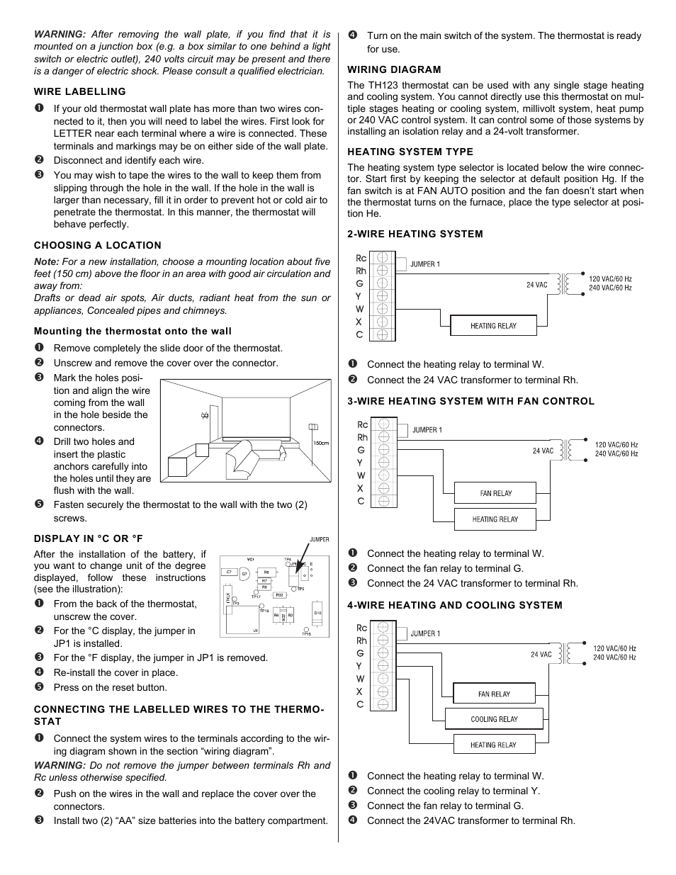 Aube Technologies TH123 User Manual | Page 2 / 4
