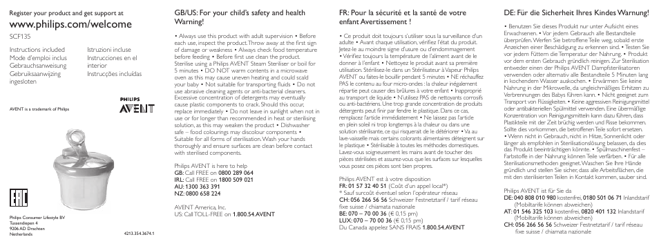 Philips AVENT Dosificador de leche en polvo User Manual | 2 pages