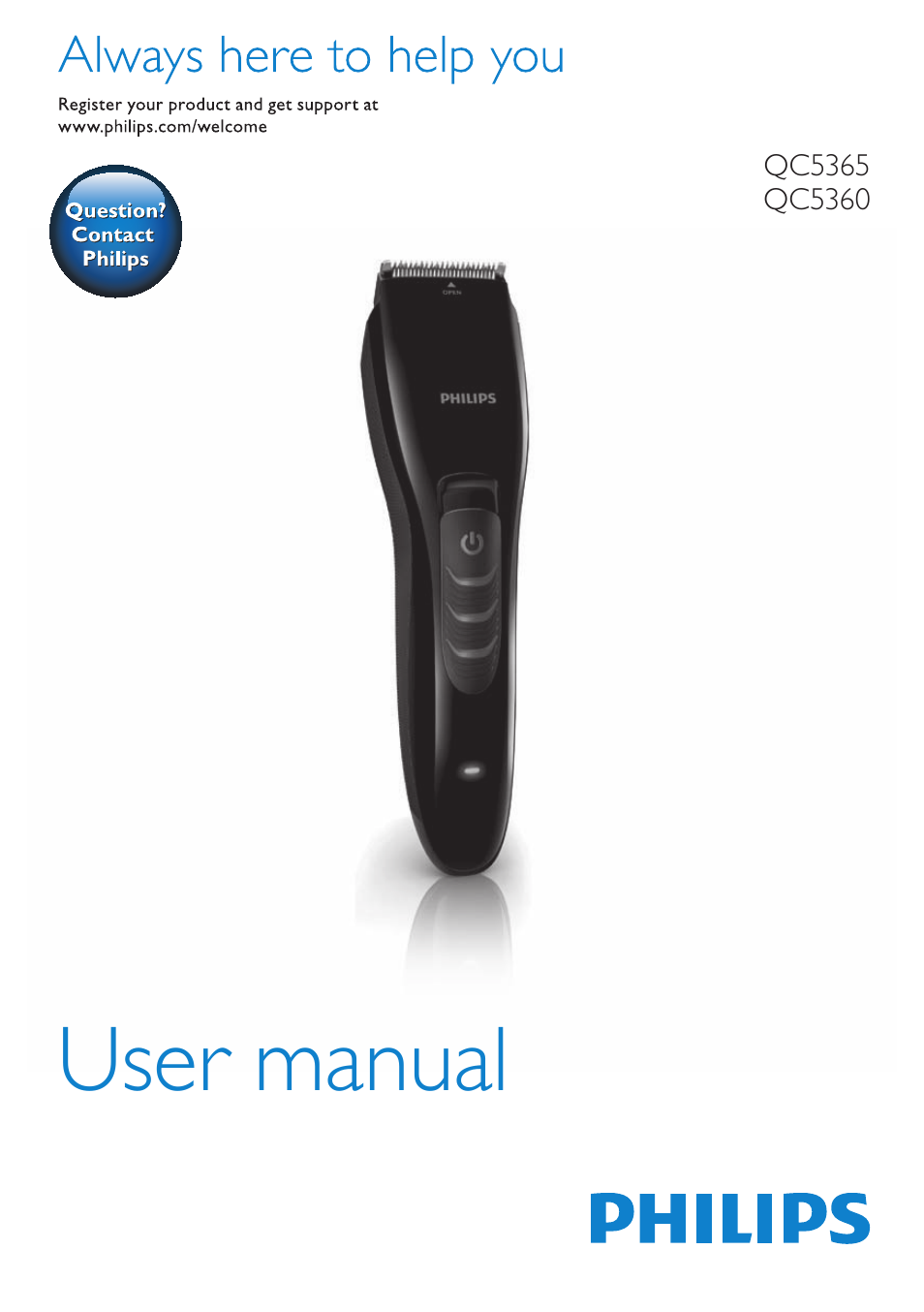 Philips HAIRCLIPPER Series 5000 cortapelos User Manual | 46 pages