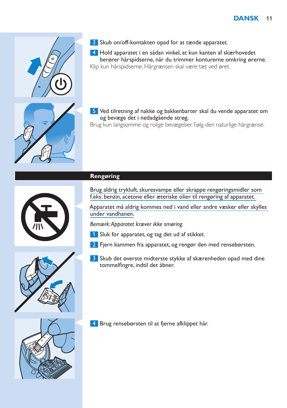 Philips HAIRCLIPPER Series 5000 cortapelos User Manual | Page 11 / 46