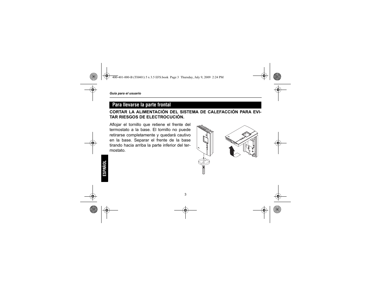 Aube Technologies TH401 User Manual | Page 30 / 40