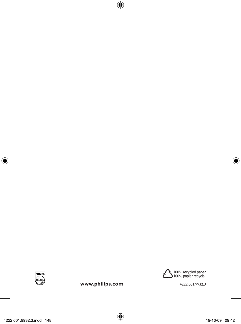 Philips Daily Collection Cafetera User Manual | Page 148 / 148