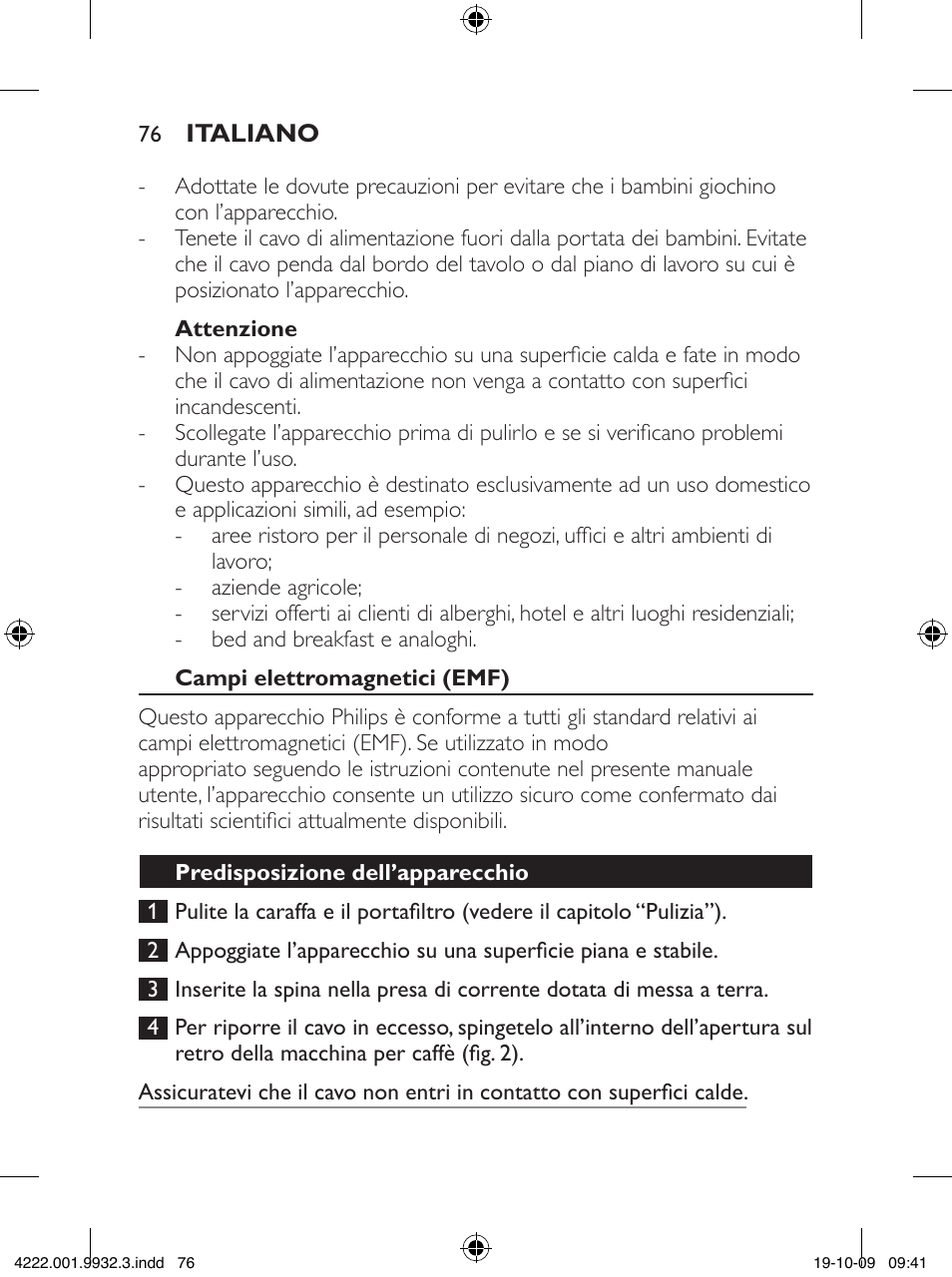 Philips Daily Collection Cafetera User Manual | Page 76 / 148