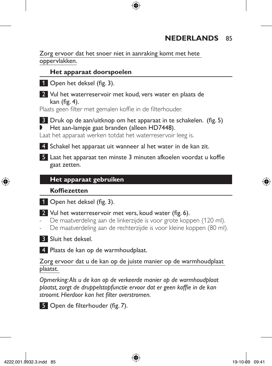 Philips Daily Collection Cafetera User Manual | Page 85 / 148