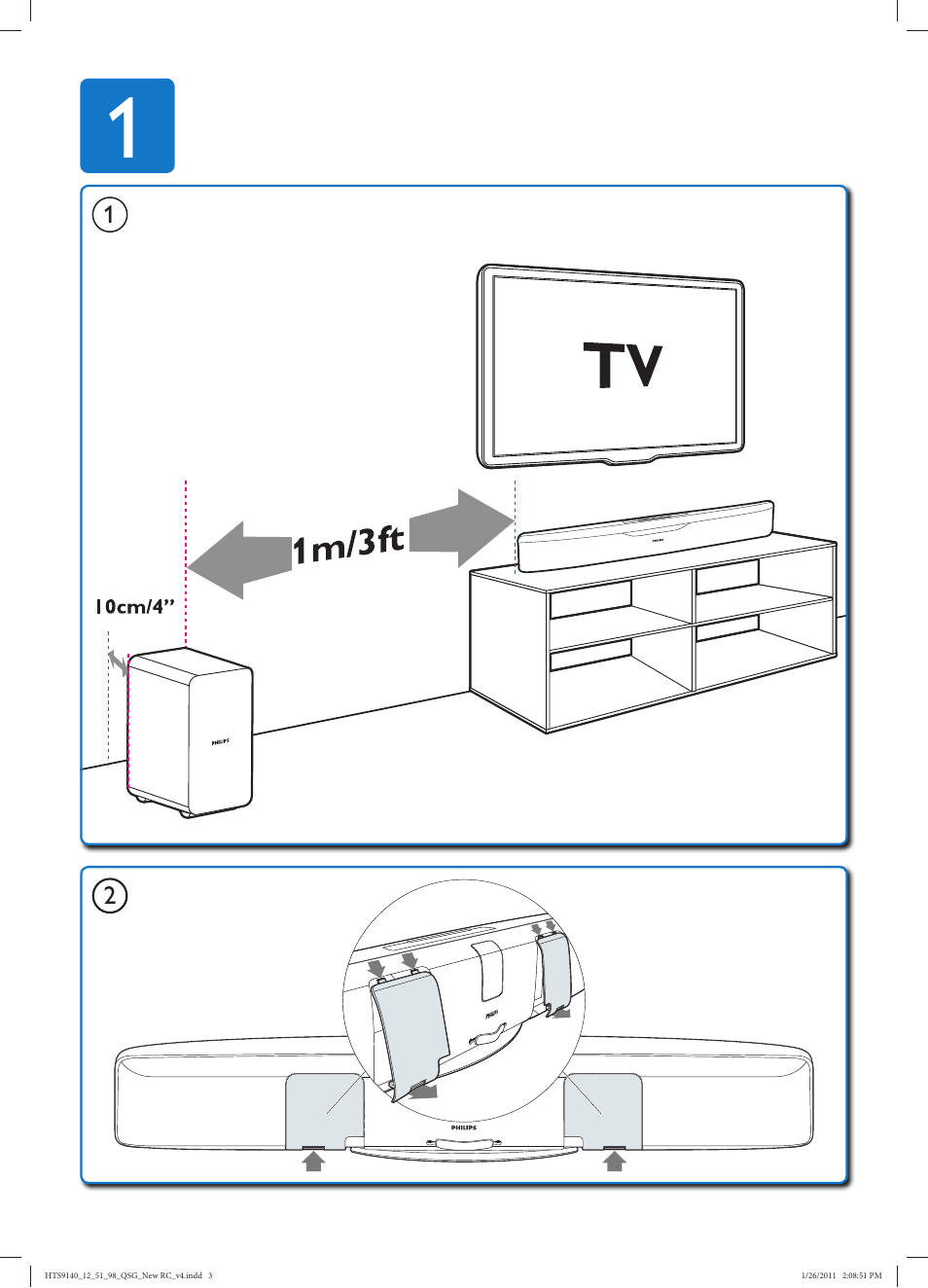 Philips Cine en casa con SoundBar User Manual | Page 5 / 26