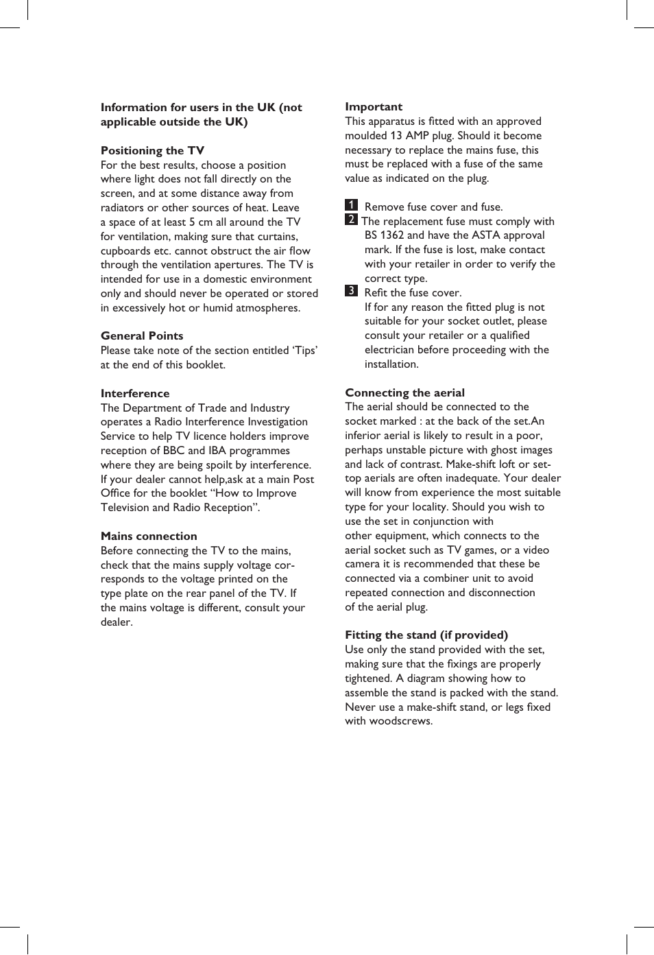 Philips Flat TV panorámico User Manual | Page 25 / 26