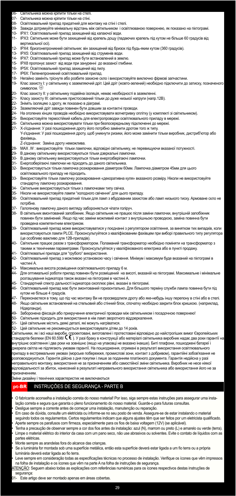 Philips Lirio Foco User Manual | Page 29 / 31