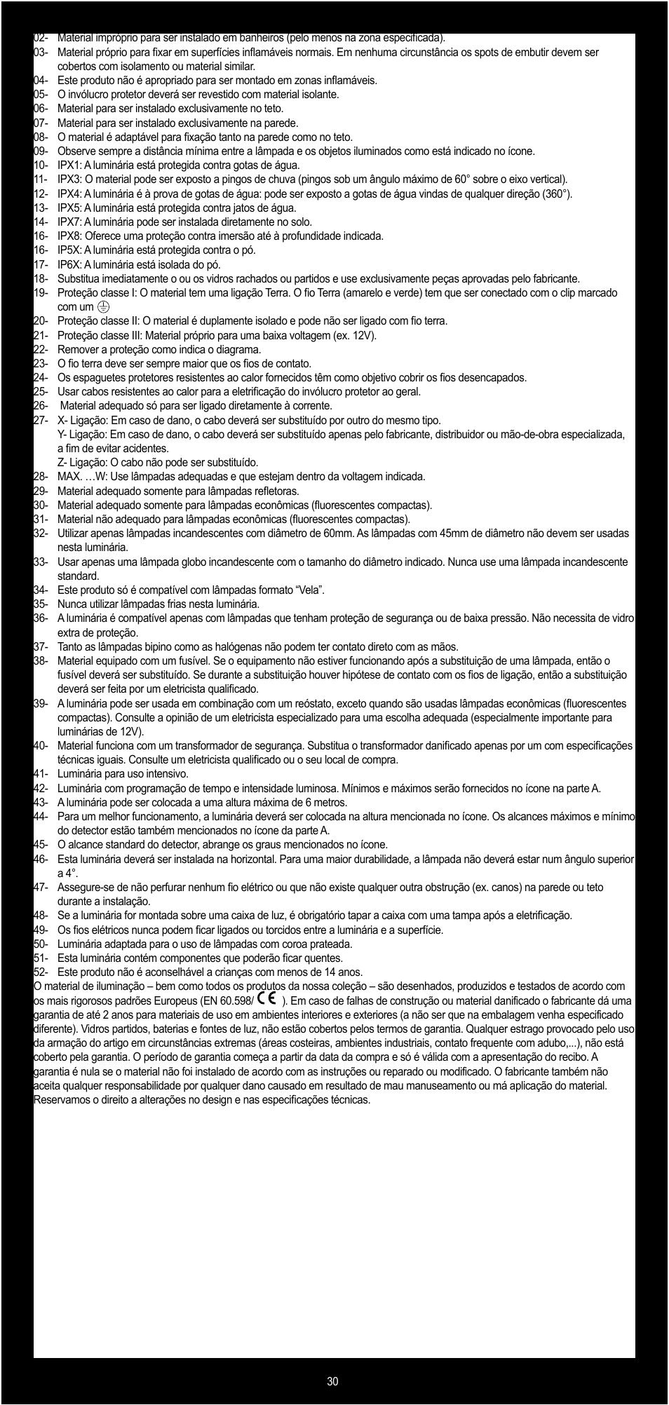 Philips Lirio Foco User Manual | Page 30 / 31