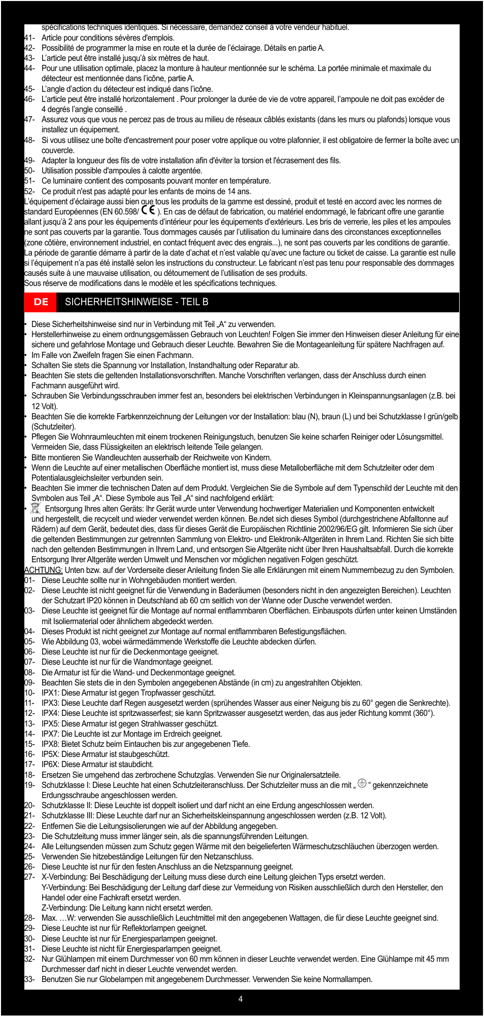 Philips Lirio Foco User Manual | Page 4 / 31