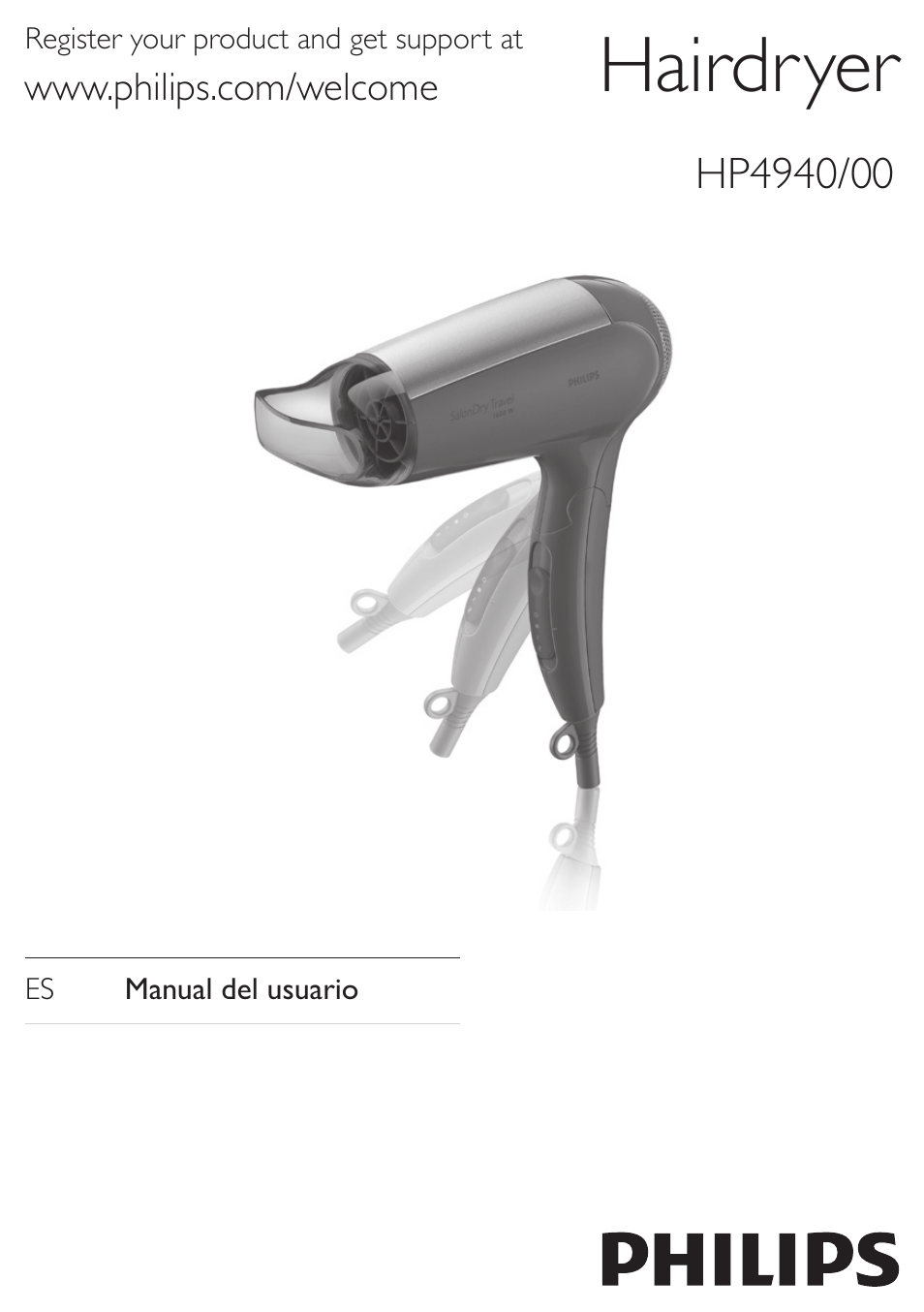 Philips SalonDry Secador User Manual | 6 pages