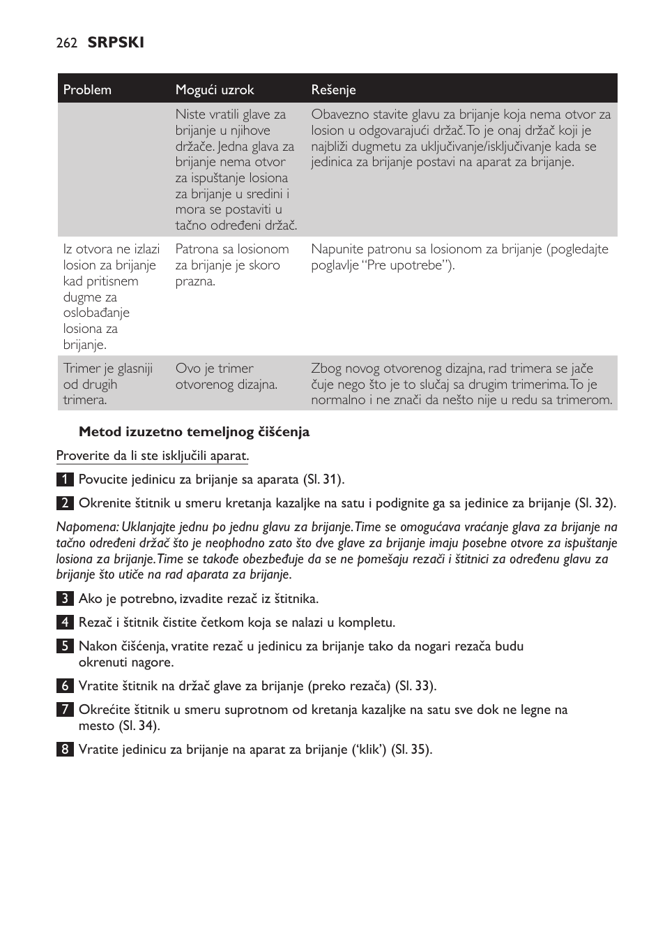 Philips Afeitadora NIVEA FOR MEN User Manual | Page 262 / 358