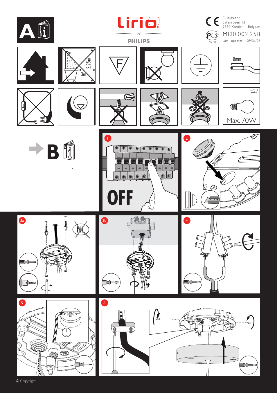 Philips Lirio Colgante User Manual | 4 pages