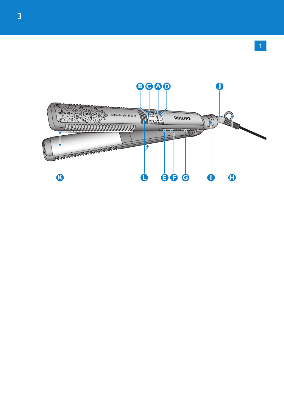 Philips SalonStraight Seduce Plancha para el pelo User Manual | Page 3 / 92