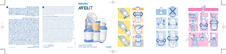 Philips AVENT Recipientes VIA para comidas User Manual | 2 pages