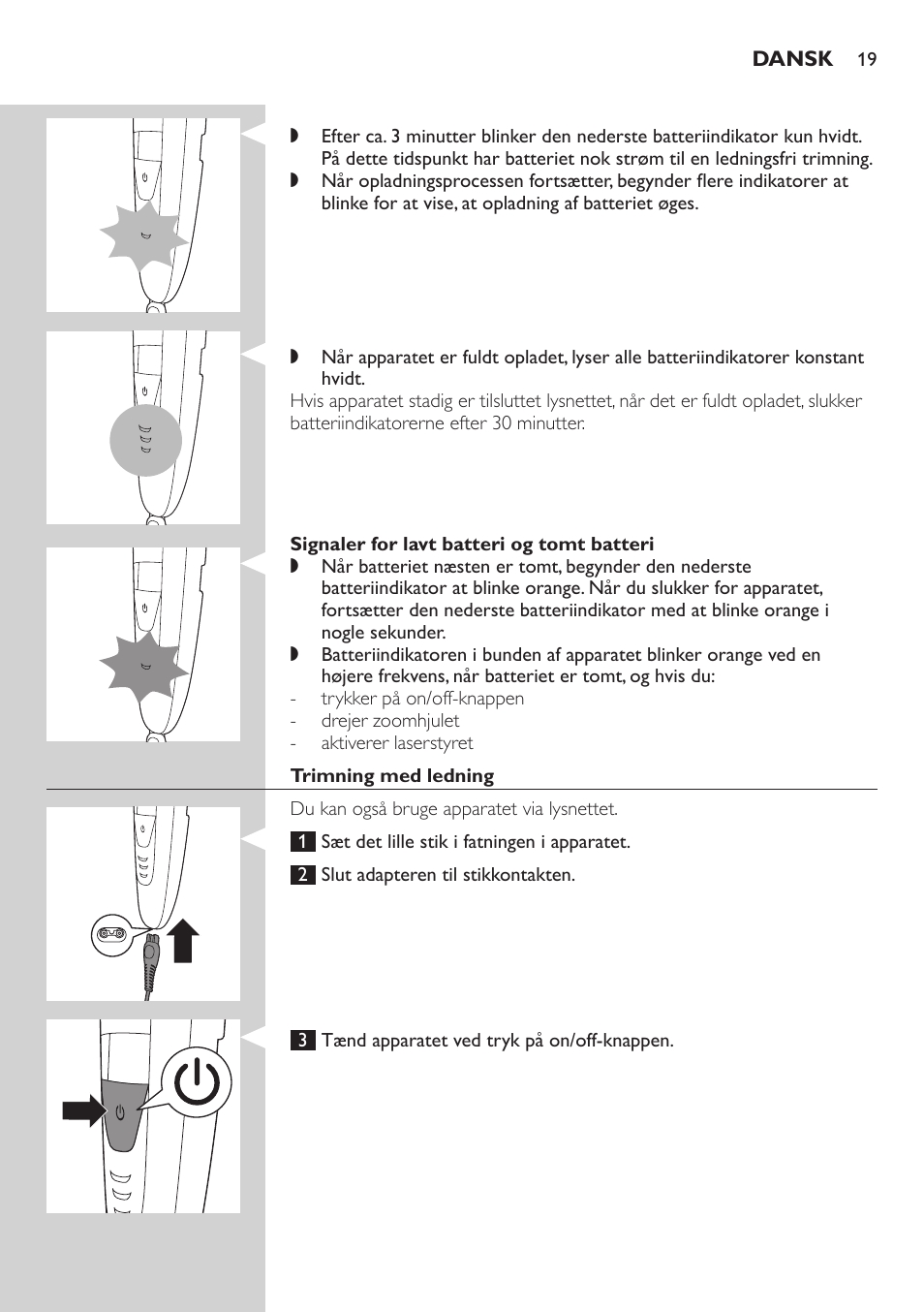 Philips BEARDTRIMMER Series 9000 barbero resistente al agua User Manual | Page 19 / 150