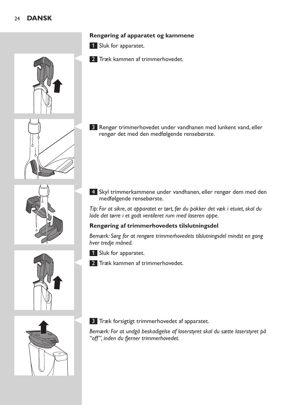 Philips BEARDTRIMMER Series 9000 barbero resistente al agua User Manual | Page 24 / 150