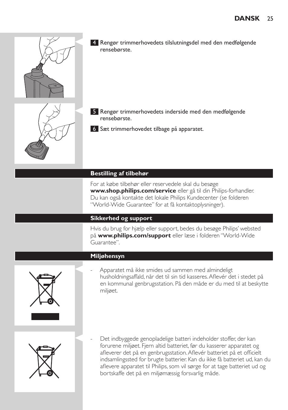 Philips BEARDTRIMMER Series 9000 barbero resistente al agua User Manual | Page 25 / 150