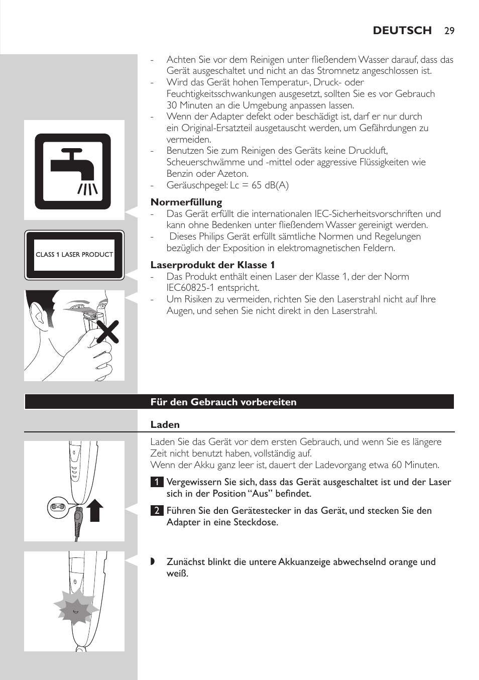 Philips BEARDTRIMMER Series 9000 barbero resistente al agua User Manual | Page 29 / 150