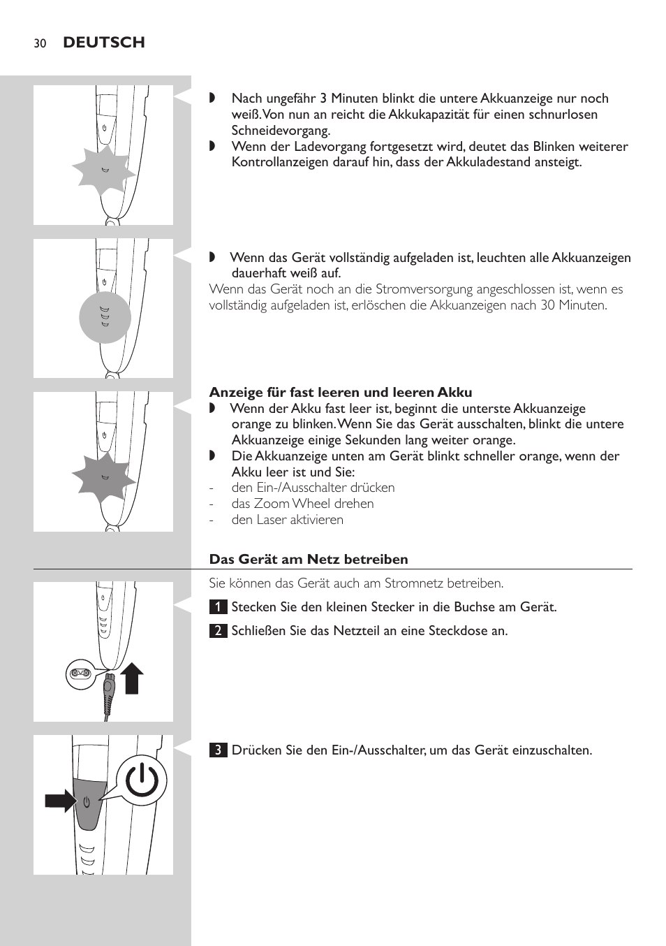 Philips BEARDTRIMMER Series 9000 barbero resistente al agua User Manual | Page 30 / 150