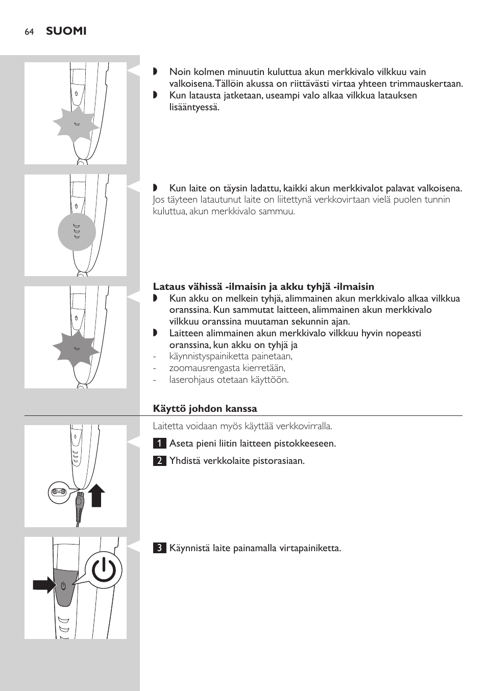 Philips BEARDTRIMMER Series 9000 barbero resistente al agua User Manual | Page 64 / 150