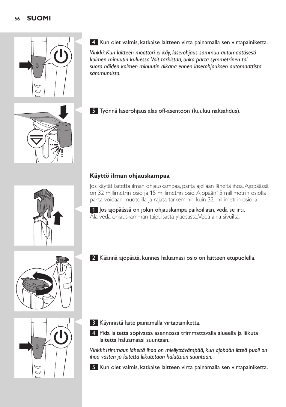 Philips BEARDTRIMMER Series 9000 barbero resistente al agua User Manual | Page 66 / 150