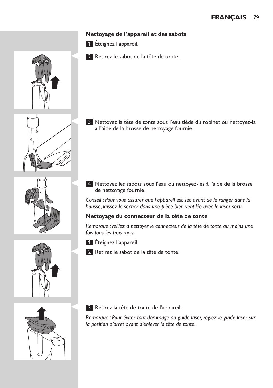 Philips BEARDTRIMMER Series 9000 barbero resistente al agua User Manual | Page 79 / 150