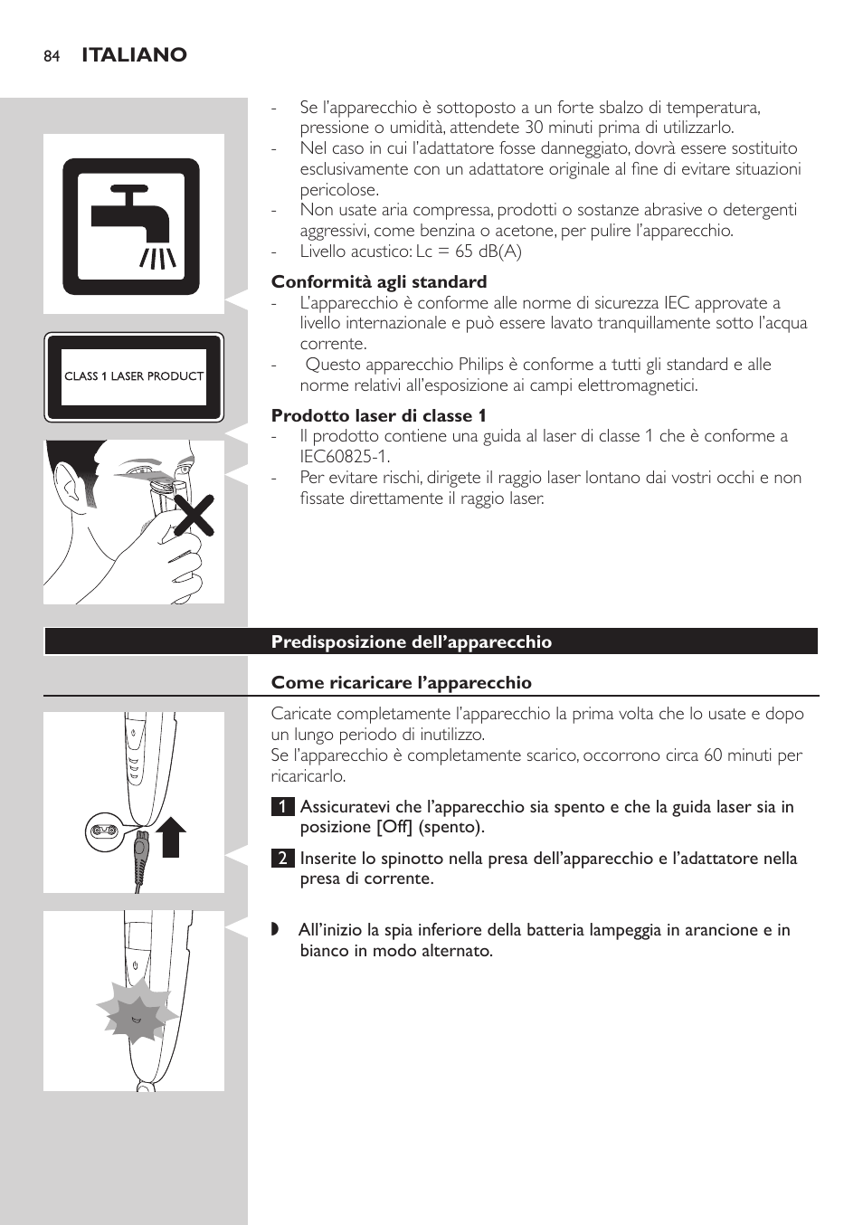 Philips BEARDTRIMMER Series 9000 barbero resistente al agua User Manual | Page 84 / 150