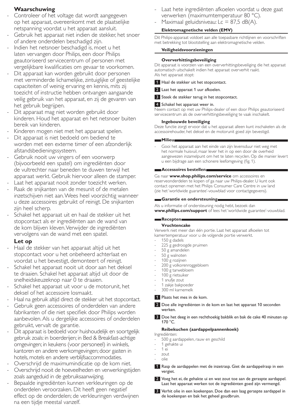 Philips Robot de cocina User Manual | Page 10 / 13