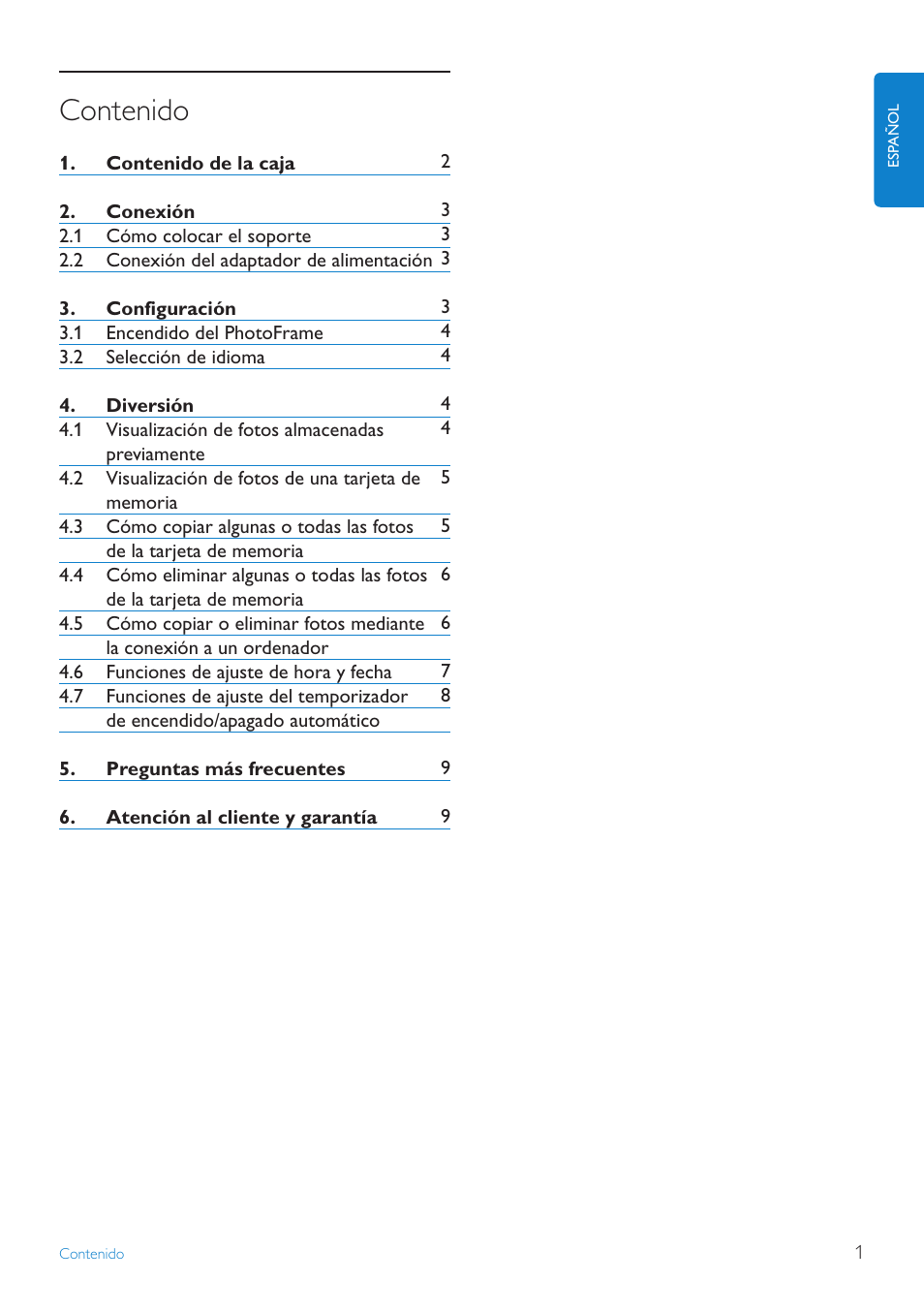 Philips PhotoFrame User Manual | Page 3 / 16