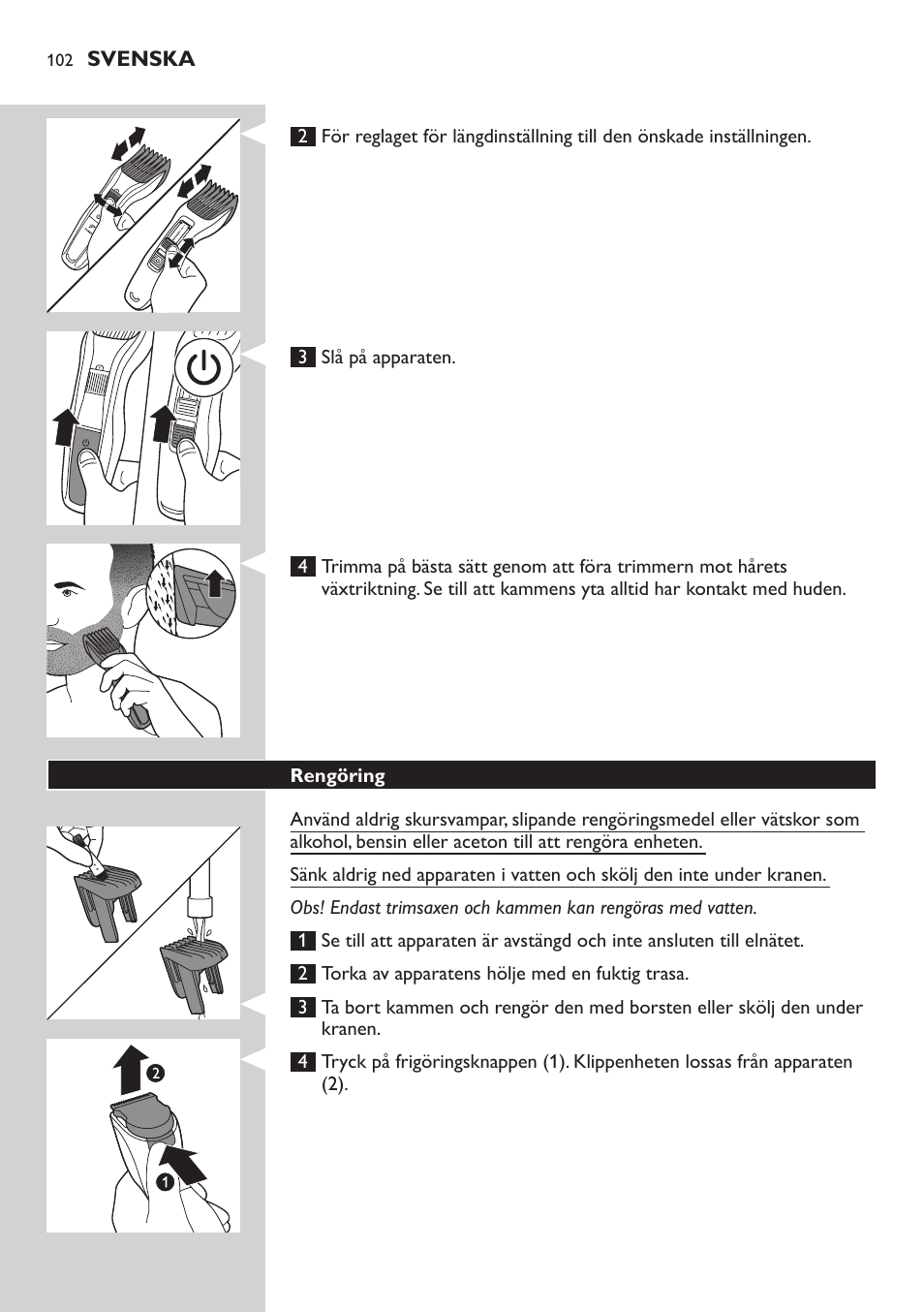 Philips HAIRCLIPPER Series 3000 cortapelos User Manual | Page 102 / 114