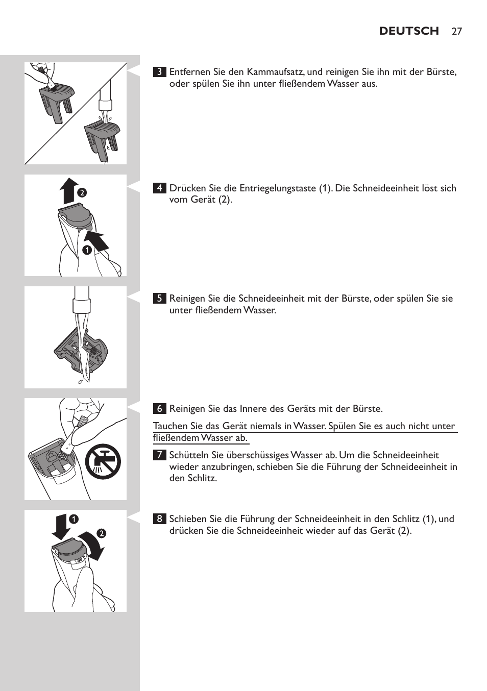 Philips HAIRCLIPPER Series 3000 cortapelos User Manual | Page 27 / 114