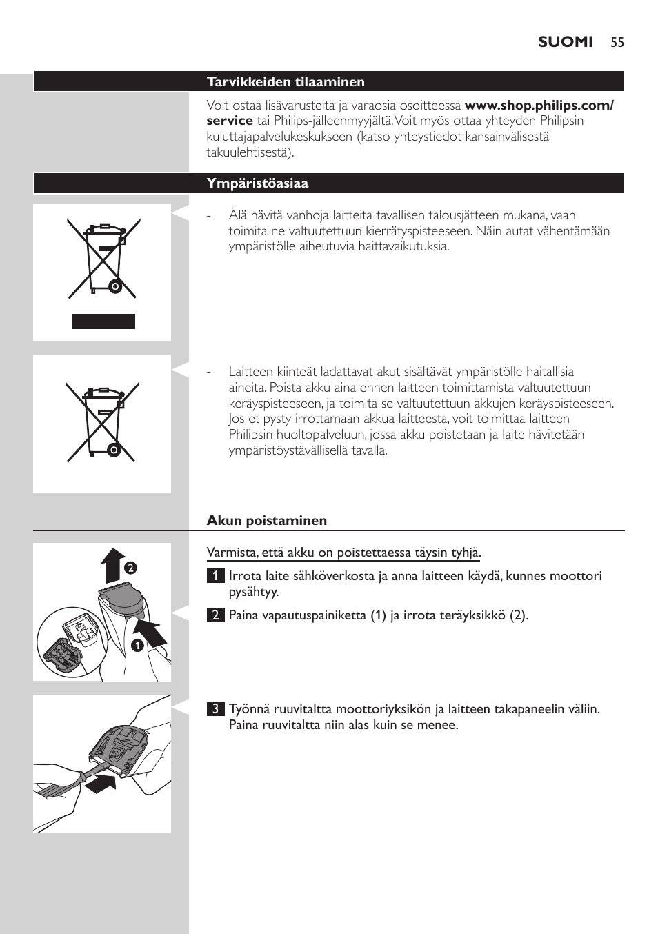 Philips HAIRCLIPPER Series 3000 cortapelos User Manual | Page 55 / 114