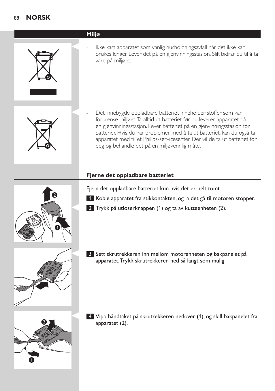 Philips HAIRCLIPPER Series 3000 cortapelos User Manual | Page 88 / 114