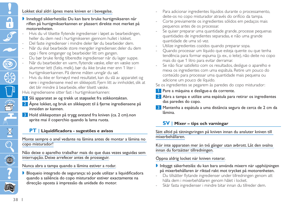 Philips Daily Collection Robot de cocina User Manual | Page 38 / 76