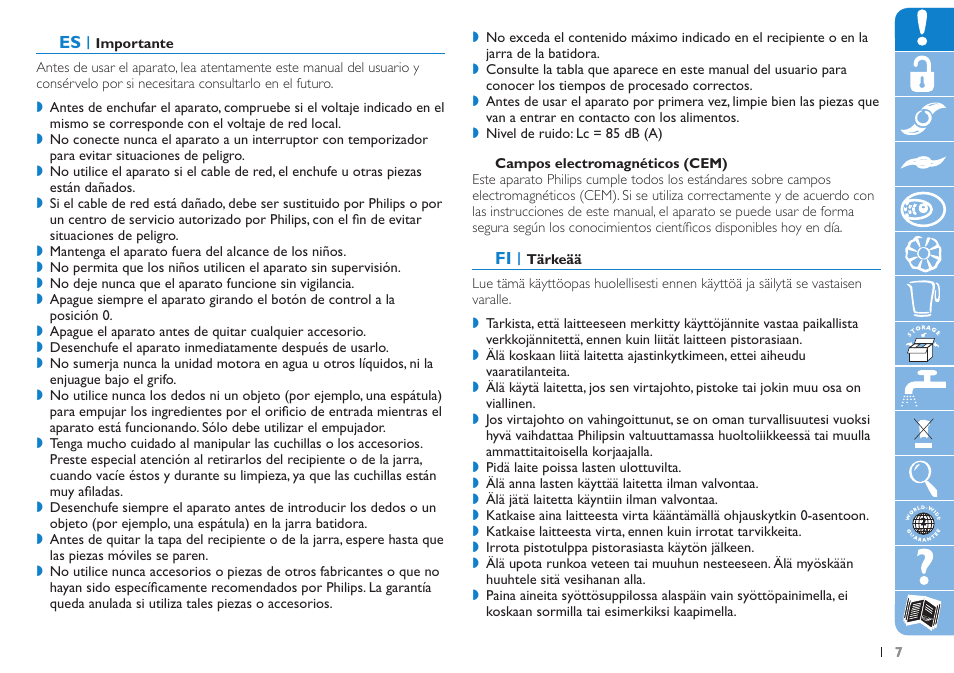 Philips Daily Collection Robot de cocina User Manual | Page 7 / 76