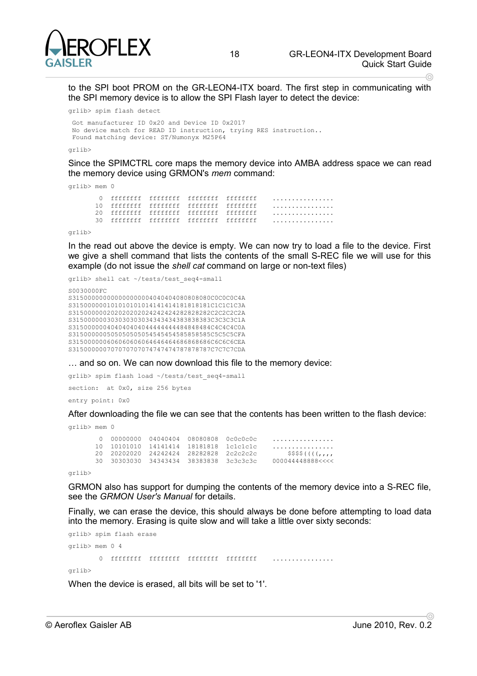 Aero-Flex GAISLER GR-LEON4-ITX User Manual | Page 18 / 32