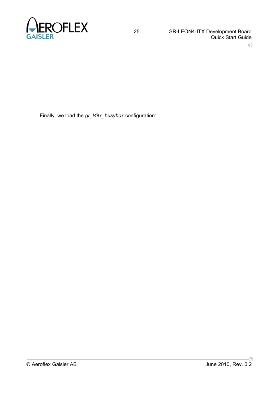 Aero-Flex GAISLER GR-LEON4-ITX User Manual | Page 25 / 32