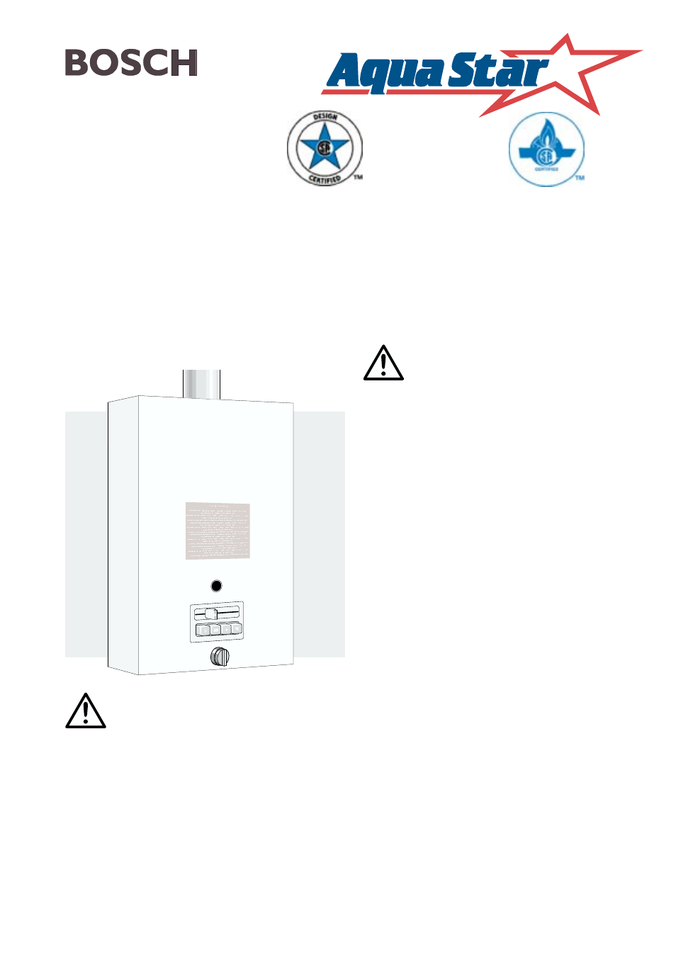 AquaStar 125B LPL User Manual | 20 pages